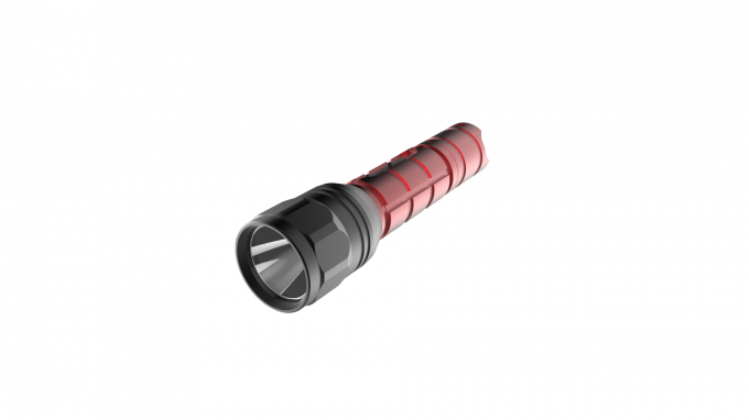 Lampe-torche lumineuse superbe pratique rechargeable dure du temps de travail 1x18650 IP67 de vente chaude de garde de sécurité longue XML T6