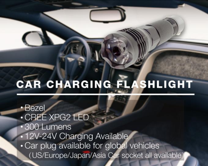 Torche lumineuse superbe pratique rechargeable populaire de lampe-torche de briseur de fenêtre de temps de travail IP44 de la prise 1x16340 de voiture de secours longue
