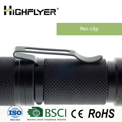 Lampe-torche rechargeable micro d'Usb de bouton de lueur de XPE, lampe-torche de poutre de foyer de LED