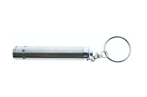Lampe-torche de l'acier inoxydable LED Keychain de forme de tube pour la promotion de cadeau