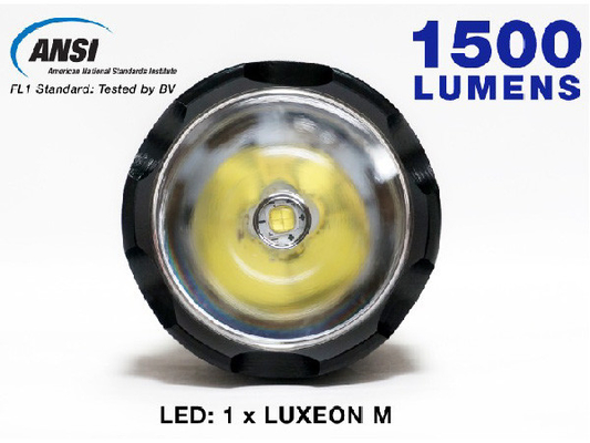 Luminosité matériel tactique d'alliage d'aluminium de lumière de torche de police puissante intense