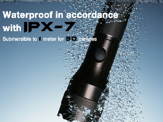 La lampe-torche de sécurité de Xml T6 LED de Cree la plus lumineuse IPX7 imperméable pour la police