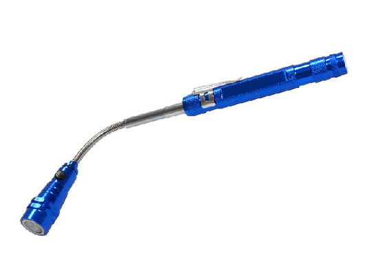 Matériel mené magnétique télescopique extensible d'alliage d'aluminium de la lampe-torche 38cm