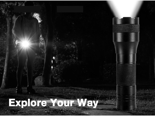 Lampe-torche menée tenue dans la main imperméable d'EDC matériel d'alliage d'aluminium de 164 lumens