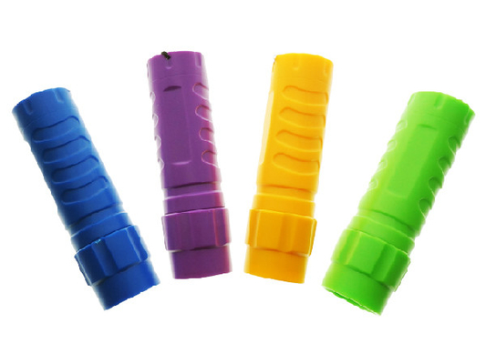 Plastique bleu/orange D.C.A. a mené la lampe-torche, lumen mené promotionnel de la torche 40