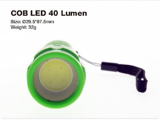 Plastique bleu/orange D.C.A. a mené la lampe-torche, lumen mené promotionnel de la torche 40