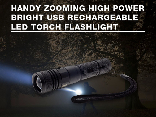 Lueur rechargeable portative de contrat de lampe-torche d'EDC LED avec le remplissage micro d'USB