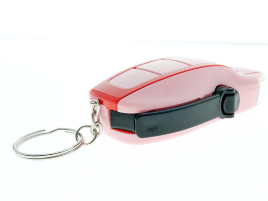 Matière plastique de mini de taille de Keychain lampe-torche de la dynamo LED 80 * 44 * 25mm