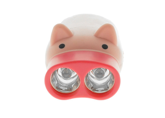 Jouet en plastique de forme de porc de batterie rechargeable de lampe-torche de la dynamo LED avec la lanière
