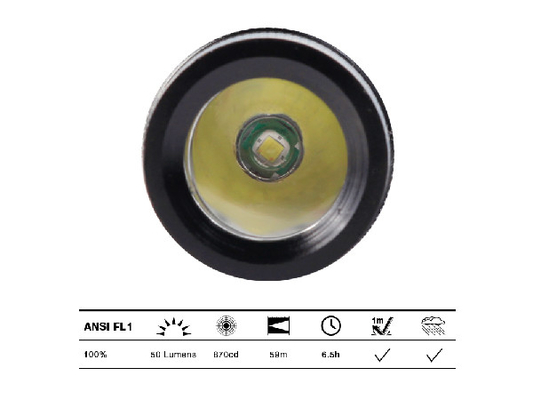 Le lumen du ménage 130 a mené luminosité de taille de main de lampe-torche l'intense avec l'agrafe de stylo