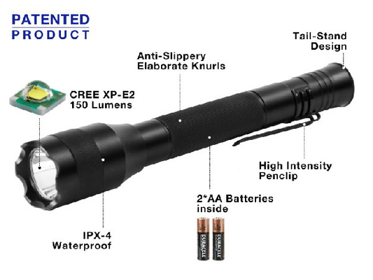 Le stylet de 150 lumens a mené la lampe-torche, lumière menée de stylo de poche d'intense luminosité