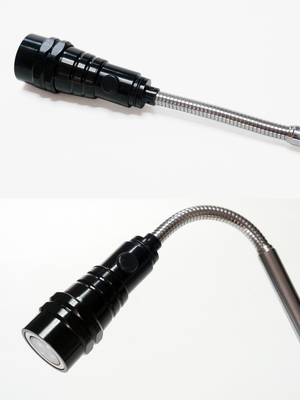 Type magnétique commutateur d'extension de lampe-torche de stylo de l'alliage d'aluminium LED de bouton poussoir