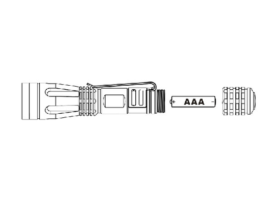 la température de couleur du lumen 6400K de la lampe-torche 50 du CREE LED Keychain de 27g EDC