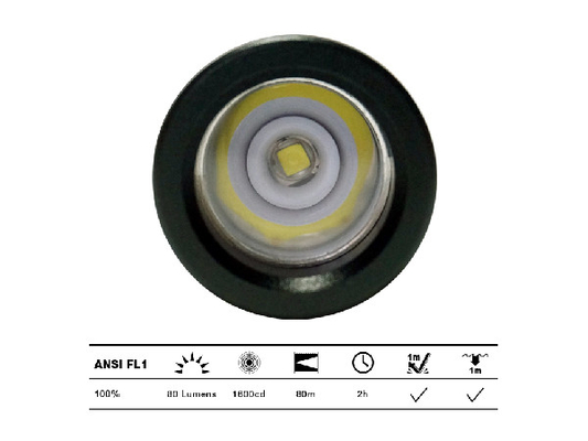 La température de couleur extérieure puissante de la forme 80lm 6400K de stylo de lampe-torche de LED