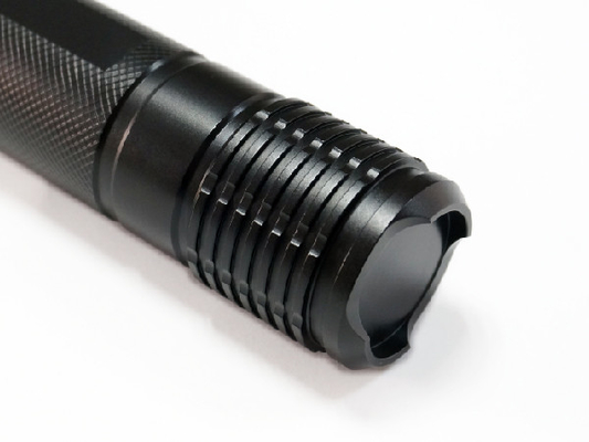 Couleur élevée de noir de lumen de torche menée par lampe-torche de police d'A6063 Atex
