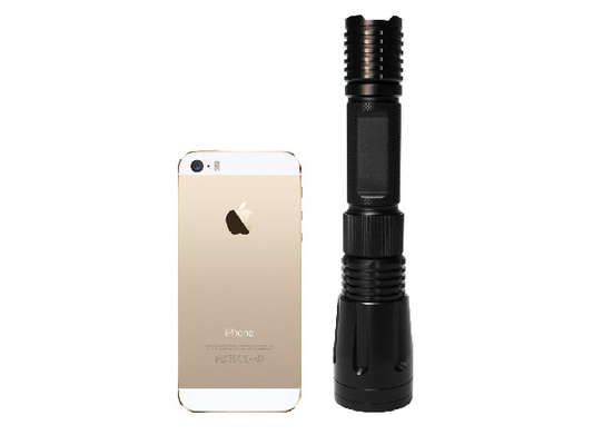Catégorie militaire rechargeable de la lampe-torche 500LM 6W d'EDC LED avec la lentille plate
