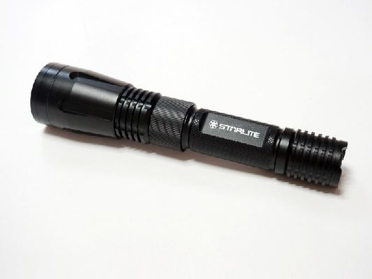 Catégorie militaire rechargeable de la lampe-torche 500LM 6W d'EDC LED avec la lentille plate