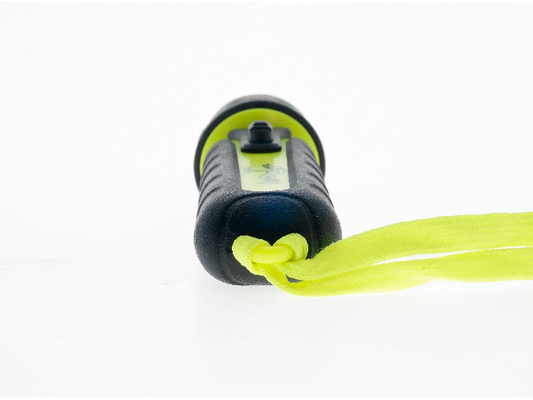 Torche en plastique de plongée d'aquanaute de plongée à l'air de lampe-torche de la couverture en caoutchouc LED