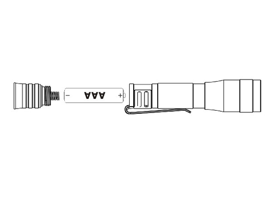 Rendement élevé 0.6W de lampe-torche tenue dans la main de la police LED Keychain de puissance de sortie