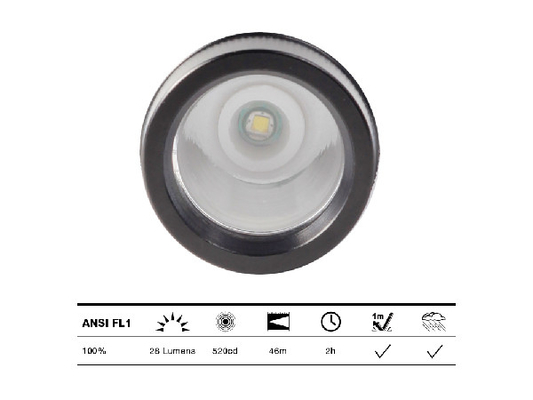 Forme extérieure de crayon de distance de poutre de la torche 6400K 46m de lampe-torche de la poche LED de Cree