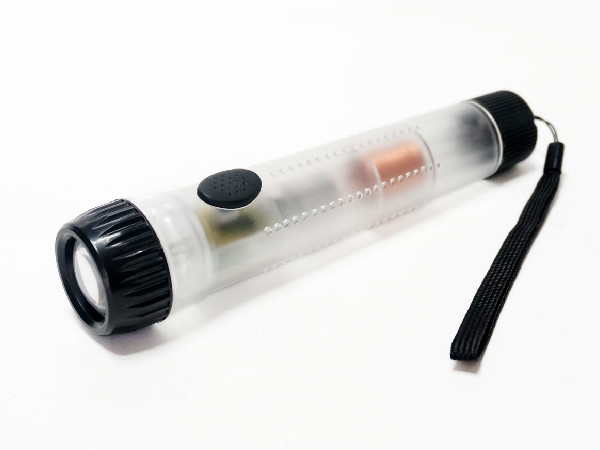 Couleur blanche transparente rechargeable de secousse de lampe-torche du secours LED de main imperméable