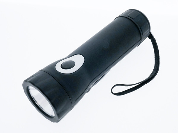 fonction d'illumination de couleur de noir de contact de lampe-torche de manivelle de dynamo de 0.5W LED
